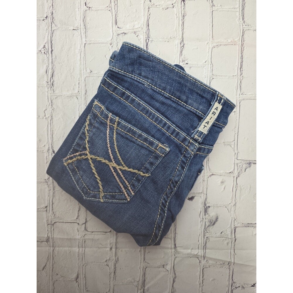 Ariat Women's Sz 10 Blue Real Everlee Slim Stretch. Bootcut  Western Jeans
